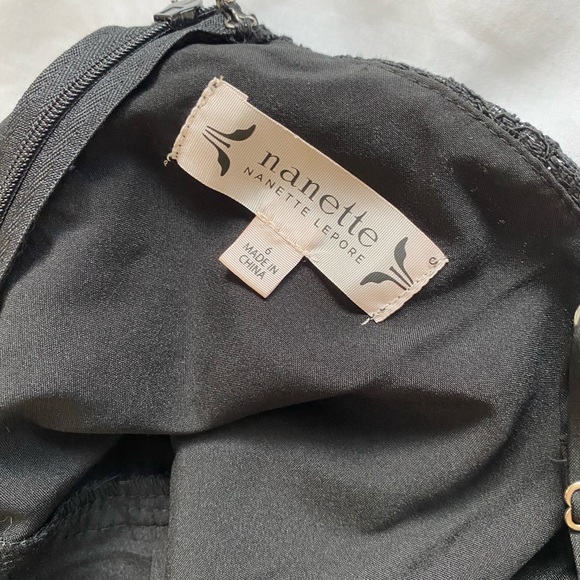 NANETTE Nanette Lepore Lace Black Dress NWT Size 6 - Picture 7 of 8